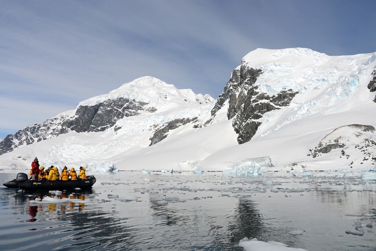 17C Mount Britannia And The Ridge of Mount Tennant On Ronge Island From Zodiac At Cuverville Island On Quark Expeditions Antarctica Cruise